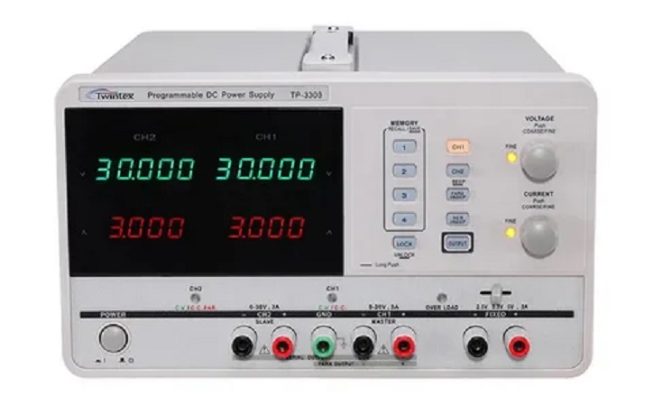 Источник питания постоянного тока регулируемый линейный с одним выходом TWINTEX TP-3010 Амперметры