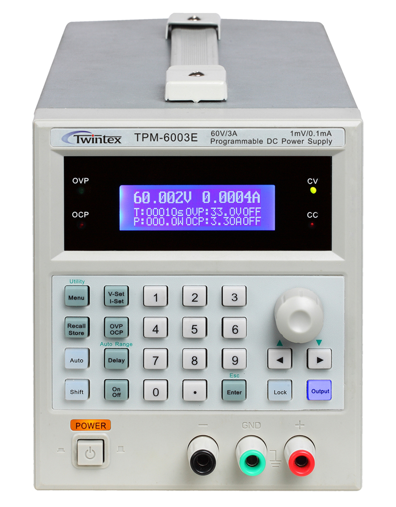 Источник питания постоянного тока программируемый с одним выходом TWINTEX TPM-2010E Амперметры