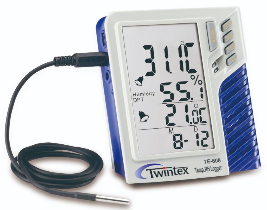 Регистратор температуры и влажности многофункциональный TWINTEX TE-608 Котельная автоматика